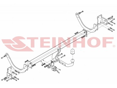 ТСУ Фаркоп Steinhof шар A на универсал для Citroen C5 № C-039