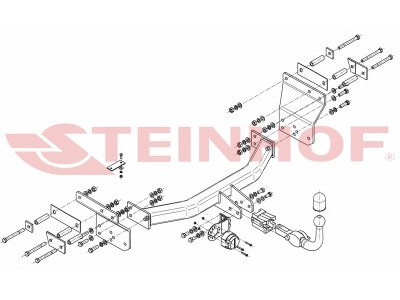 ТСУ Фаркоп Steinhof шар BMA съёмный для Chrysler Sebring № C-214
