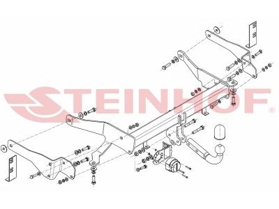 ТСУ Фаркоп Steinhof шар A для Chevrolet Captiva № C-278