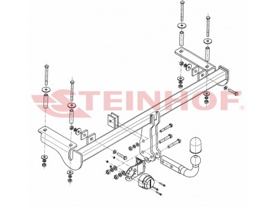 ТСУ Фаркоп Steinhof шар A для Honda HR-V № H-065