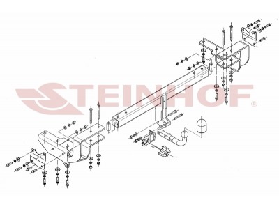 ТСУ Фаркоп Steinhof шар A для Lexus RX350/450h (без пневмоподвески) № L-163