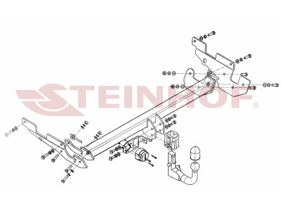 ТСУ Фаркоп Steinhof шар BMC съёмный для Mazda CX-5 № M-033