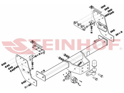 ТСУ Фаркоп Steinhof шар F для Mitsubishi L200 № M-334