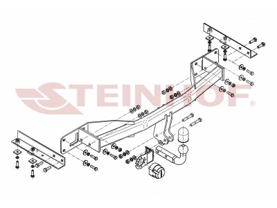ТСУ Фаркоп Steinhof шар A для Opel Meriva B № O-176