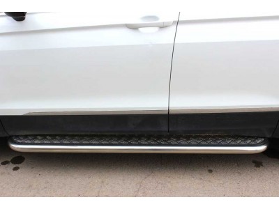 Пороги с листом d-53 для Volkswagen Tiguan 2016 – н.в.