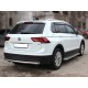 Защита заднего бампера радиусная одинарная d-53(кроме Off Road) для Volkswagen Tiguan 2016 – н.в.