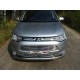 Накладка решётки радиатора нижняя 12 мм ТСС для Mitsubishi Outlander 2012-2014