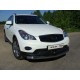 Защита передняя овальная двойная 75-42 мм ТСС для Infiniti QX50/EX25/EX35/EX37 2007-2016