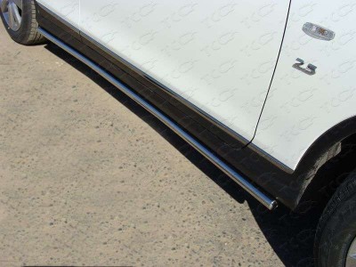 Пороги труба 42 мм для Infiniti QX50/EX25/EX35/EX37 № INFQX5014-03