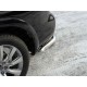 Защита заднего бампера уголки 76 мм ТСС для Infiniti QX80 2014-2018
