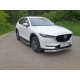 Пороги с площадкой алюминиевый лист 75х42 мм ТСС для Mazda CX-5 2018-2021