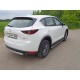 Защита задняя овальная короткая 75х42 мм ТСС для Mazda CX-5 2018-2021