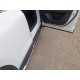 Пороги овальные гнутые с накладкой 75х42 мм ТСС для Mazda CX-5 2018-2021