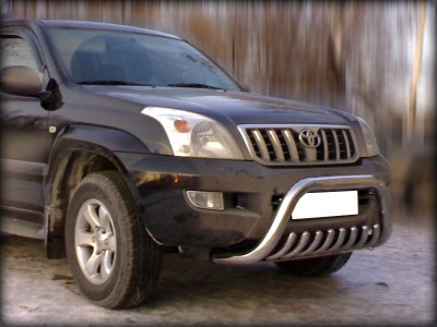 Дуга передняя низкая d-76 с доп. защитой картера d-43 для Lexus LX-470 2002-2008 LX_1