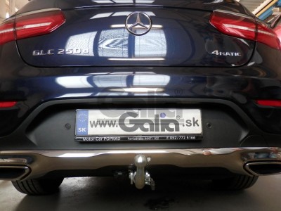Фаркоп оцинкованный Galia для Mercedes GLC-Class x253 2015-2022, Mercedes GLC-Class Coupe C253 2016-2022 быстросъемное крепление шара