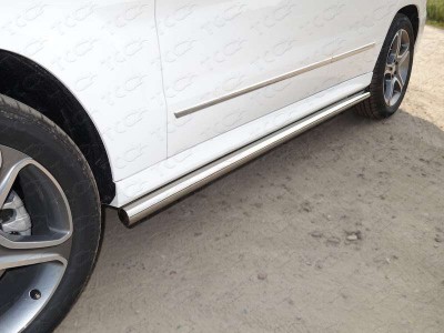 Пороги труба 60 мм для Mercedes-Benz GLK № MERGLK220D14-04