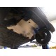 Защита передней части днища (алюминий 4 мм) для Smart Fortwo 2014-н.в.(V - все), Smart Forfour 2014-н.в. (V - все)