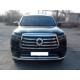 Защита переднего бампера радиусная двойная d-76+60 с подгибами для Great Wall Poer 2019-н.в.