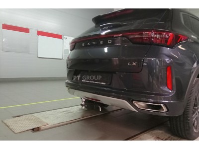 Фаркоп для Exeed LX 2021-н.в., Chery Tiggo 7 Pro 2020-2024, Xcite X-Cross 7 2024-н.в., Chery Tiggo 7 Pro Max 2023-н.в. съемное крепление шара под американский квадрат