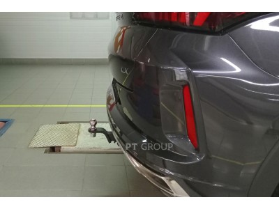 Фаркоп для Exeed LX 2021-н.в., Chery Tiggo 7 Pro 2020-2024, Xcite X-Cross 7 2024-н.в., Chery Tiggo 7 Pro Max 2023-н.в. съемное крепление шара под американский квадрат
