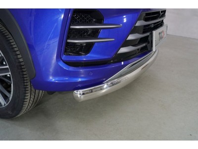 Защита передняя нижняя (овальная) 75х42 мм ТСС для Exeed LX 1.5L Turbo 2WD 2022 – н.в.
