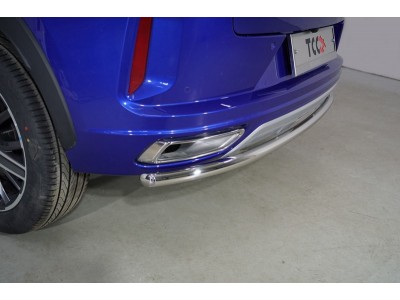 Защита задняя 42,4 мм ТСС для Exeed LX 1.5L Turbo 2WD 2022 – н.в.