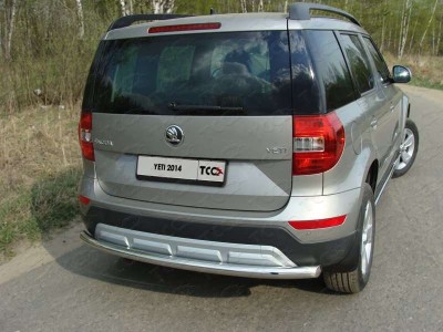 Защита заднего бампера 60 мм для Skoda Yeti № SKOYET14-12