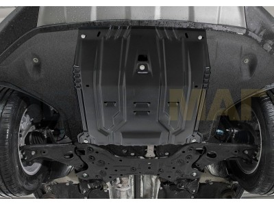 Защита картера и КПП Автоброня, сталь 2 мм для Hyundai Palisade, V - 2.2d (220 л.с.) 2020-