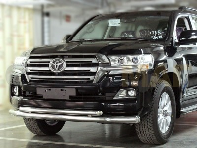 Защита передняя двойная 76-60 мм для Toyota Land Cruiser 200 № LCN2015_4.1