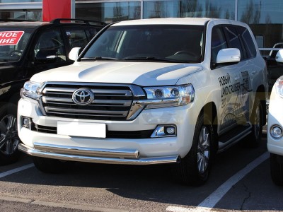 Защита передняя двойная 76-76х43 мм для Toyota Land Cruiser 200 № LCN2015_4.3