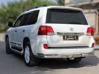 Защита задняя уголки двойные 76-43 мм для Toyota Land Cruiser 200 № LCN 8.2