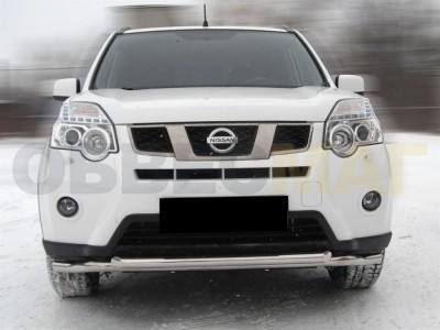 Защита передняя двойная 60-53 мм для Nissan X-Trail T31 № NXT2010 1