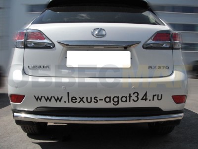 Защита заднего бампера 53 мм для Lexus RX270/350/450 № RX09_3.2