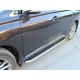 Пороги с площадкой алюминиевый лист 60 мм Технотек для Lexus RX270/300/350 2012-2015