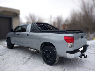 Защита кузова пикапа 76 мм для Doublecab чёрная для Toyota Tundra 2006-2013