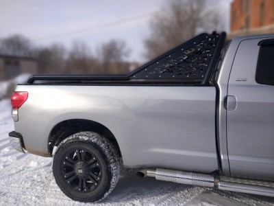 Защита кузова пикапа 76 мм для Doublecab long чёрная для Toyota Tundra 2006-2013