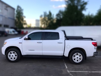 Защита кузова пикапа 76 мм для Crewmax чёрная для Toyota Tundra 2006-2013