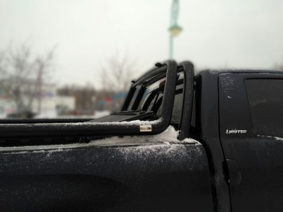 Защита кузова пикапа 76 мм для Doublecab long чёрная для Toyota Tundra 2006-2013