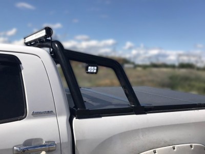 Защита кузова пикапа 76 мм для Crewmax чёрная для Toyota Tundra 2006-2013