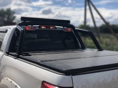 Защита кузова пикапа 76 мм для Crewmax чёрная для Toyota Tundra 2006-2013