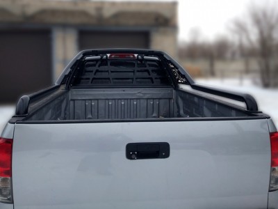 Защита стекла для дуги в кузов, сталь 3 мм чёрная крашенная для Toyota Tundra № TTU_5.3
