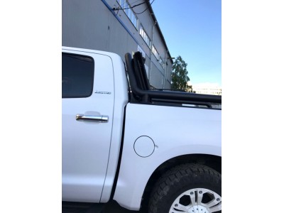 Защита кузова пикапа 76 мм для Doublecab long чёрная для Toyota Tundra 2006-2013