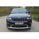 Защита передняя овальная длинная 75-42 мм ТСС для Jeep Grand Cherokee 2013-2021