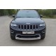 Защита передняя овальная короткая 75-42 мм ТСС для Jeep Grand Cherokee 2013-2021