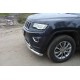 Защита передняя двойная 76-75 мм ТСС для Jeep Grand Cherokee 2013-2021