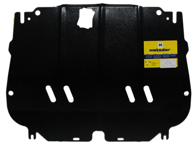 Защита картера и КПП Мотодор сталь 2 мм для Nissan Qashqai/Qashqai +2 № 01434