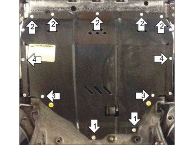 Защита картера и КПП Мотодор сталь 2 мм для Suzuki Vitara/SX4 2013-2021 02419