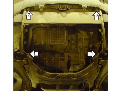 Защита картера и КПП Мотодор сталь 2 мм для Land Rover Freelander 1998-2006