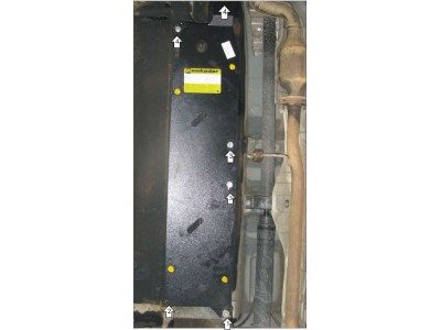 Защита топливных трубок Мотодор сталь 3 мм для Nissan X-Trail T32 2015-2021