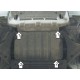 Защита картера и дифференциала Мотодор сталь 2 мм для Mitsubishi Pajero 4 2006-2021